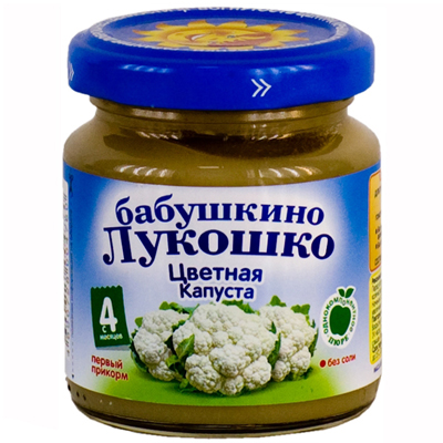 Бабушкино лукошко Пюре Цветная капуста 100г с 4 мес.
