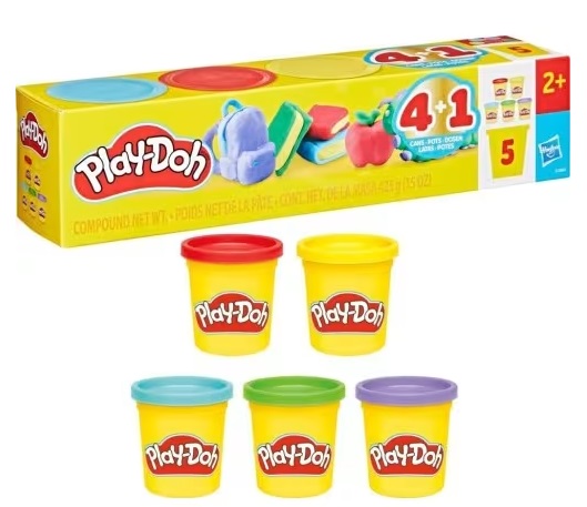 Play Doh Набор пластилина из 5-ти банок Назад в школу