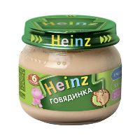 Хайнц Пюре Говядинка 80г с 6 мес