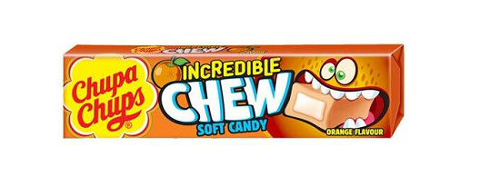 Chupa Chups Жевательные конфеты Incredible Chew Апельсин 47г