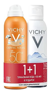 Vichy Набор CAPITAL SOLEIL SPF50+ термальная вода 50 мл