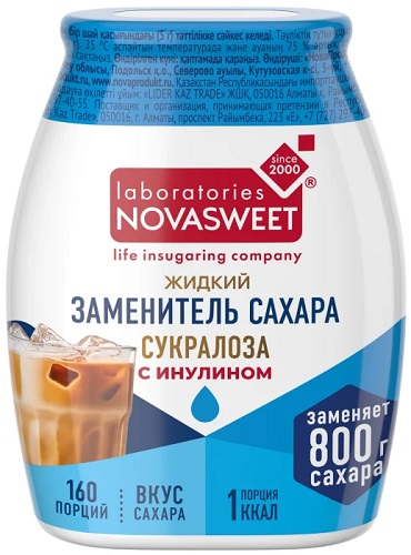Novasweet Заменитель сахара Сукралоза 80г Новасвит