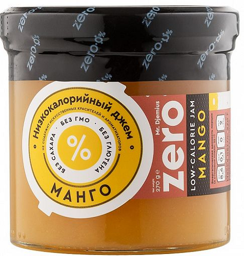 Zero Джем Манго 270г низкокалорийный без сахара