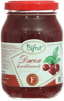 Bifrut Джем Клюква на фруктозе 300г Бифрут