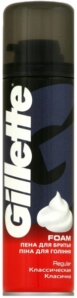 GILLETTE пена для бритья Regular 200 мл 81682558