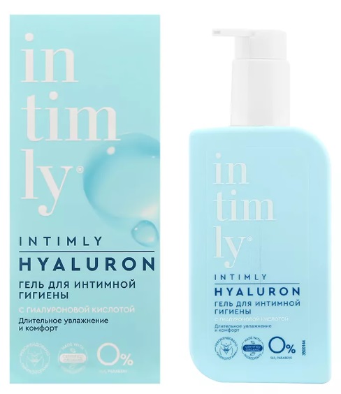 Гель для интимной гигиены INTIMLY Hyaluron c гиалуроновой кислотой 220мл