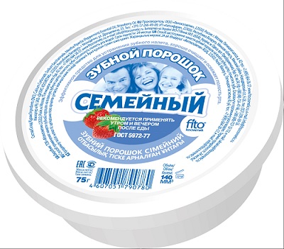 Зубной порошок семейный 75 гр Fito