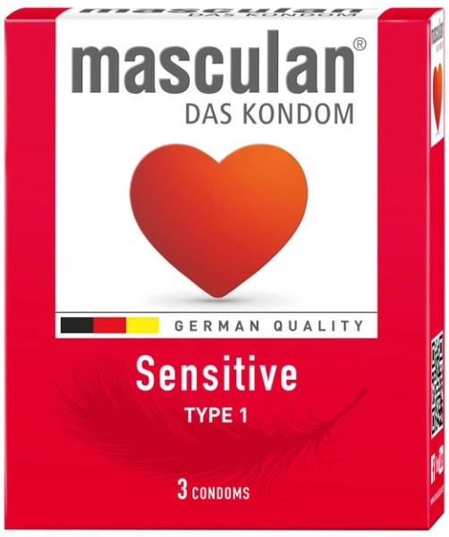 Презервативы MASCULAN Sensitive Plus 3шт Нежные