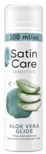 Гель для бритья Satin Care для женщин для чувствительной кожи Aloe Vera 200 мл