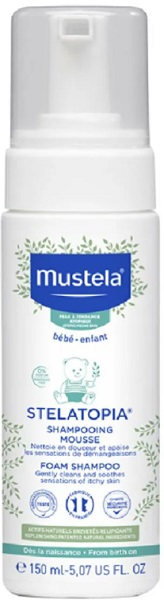 MUSTELA Stelatopia Шампунь мусс для детей 150 мл