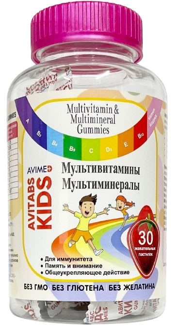 Avitabs Kids Мультивитамины жев.пастилок №30 (Авитабс)