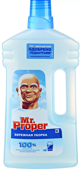 Mr PROPER жидкость для полов и стен Бережная уборка 1 л