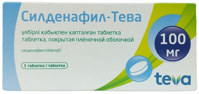 Силденафил Тева табл. п/о 100 мг №1