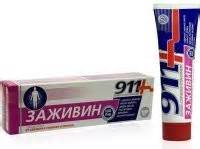 911 Заживин гель бальзам от трещин ступни 100 мл #