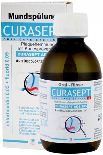 Ополаскиватель для полости рта CURASEPT ADS205 200мл