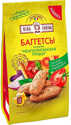 Баггетсы Неаполитанская пицца 65г Nina Farina