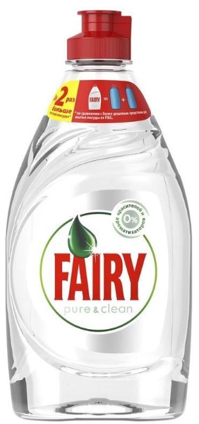 FAIRY Средство для мытья посуды Pure and Clean 450мл