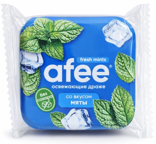 Освежающее драже без сахара Afee Мята 20г