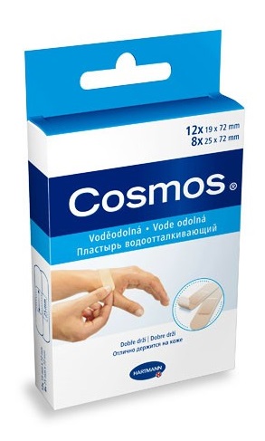 Лейкопластырь Бактерицидный COSMOS Водоотталкивающий ( 2 размера , 20 шт ) HARTMANN