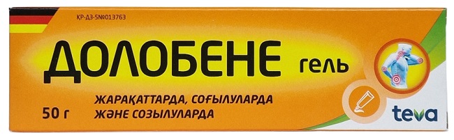 Долобене гель 50 гр Тева ( гепарин, диметилсульфоксид, декспантенол )