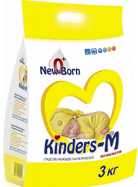 Стиральный порошок Kinders-M New Born 3 кг CMC