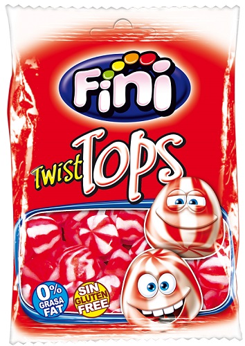 FINI Мармелад мини Клубника со сливками 100 гр Twist Tops