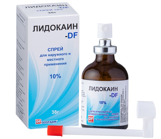 Лидокаин DF спрей 10% 38 г
