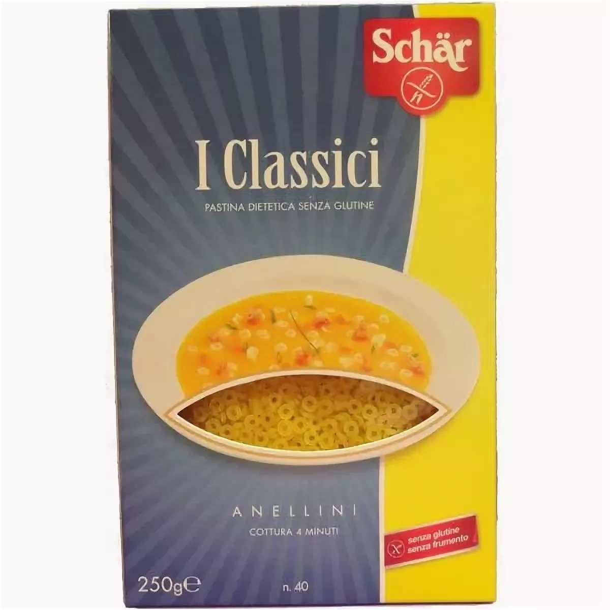 Dr.Schar Макароны Anellini 250г без глютена