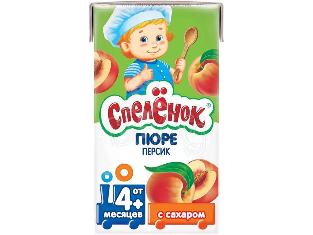 С пеленок Пюре Персик 125г т/пак с 4 мес
