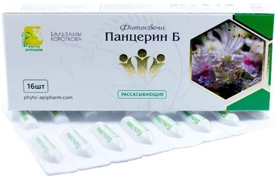 Панцерин Б Фитосвечи №16шт  Бальзамы Короткова  &@
