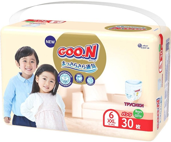 Трусики-подгузники для детей Goo.N Premium Soft №6 (15-25кг) 30шт