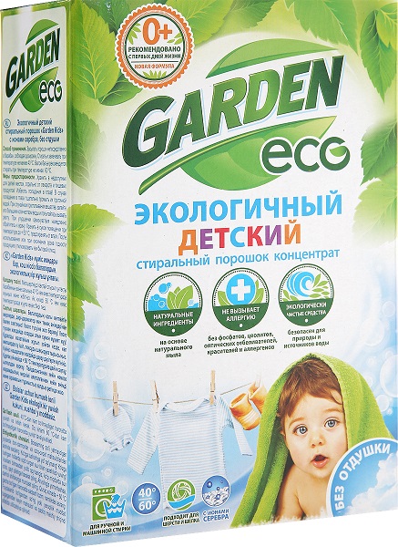 GARDEN Eco Стиральный порошок концентрат детский 1350 г Без Отдушки