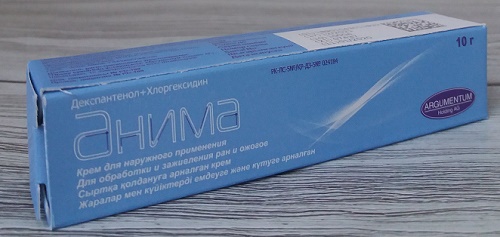 Анима крем 10 г ( декспантенол, хлоргексидина гидрохлорид )