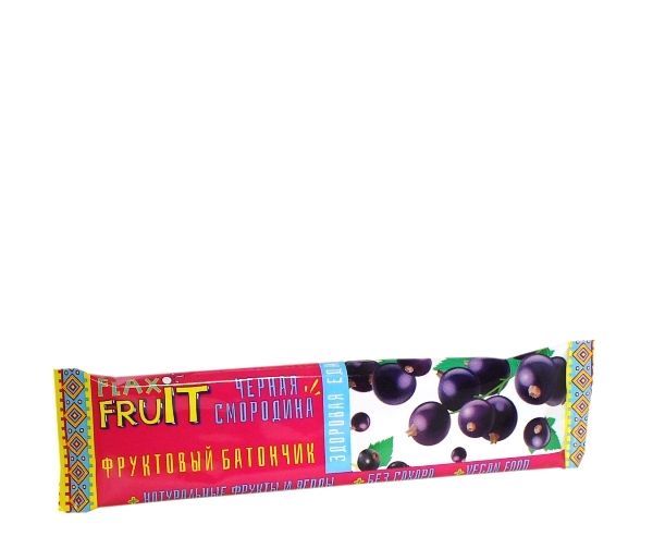 Flax Fruit Батончик  фруктовый  с черной смородиной без сахара  30г