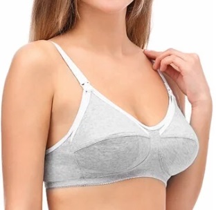 Бюстгальтер для Кормящих HUNNY MAMMY K100314 раз 85-B Серый меланж 