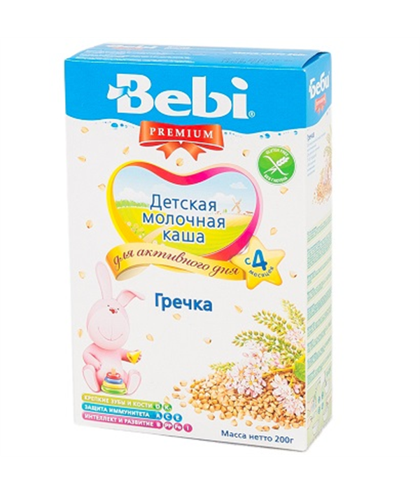 Каша  молочная "Беби Премиум" гречневая 200гр с 4 мес.