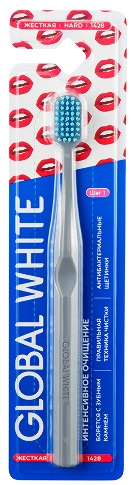 Зубная щетка GLOBAL WHITE Hard Интенсивное очищение 