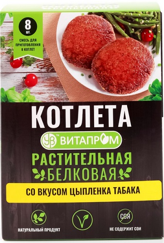 Витапром Котлета Белково-растительная Со вк. Цыпленка табака 200г