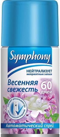 СИМФОНИЯ automatic Освежитель воздуха Весенняя Свежесть 250мл