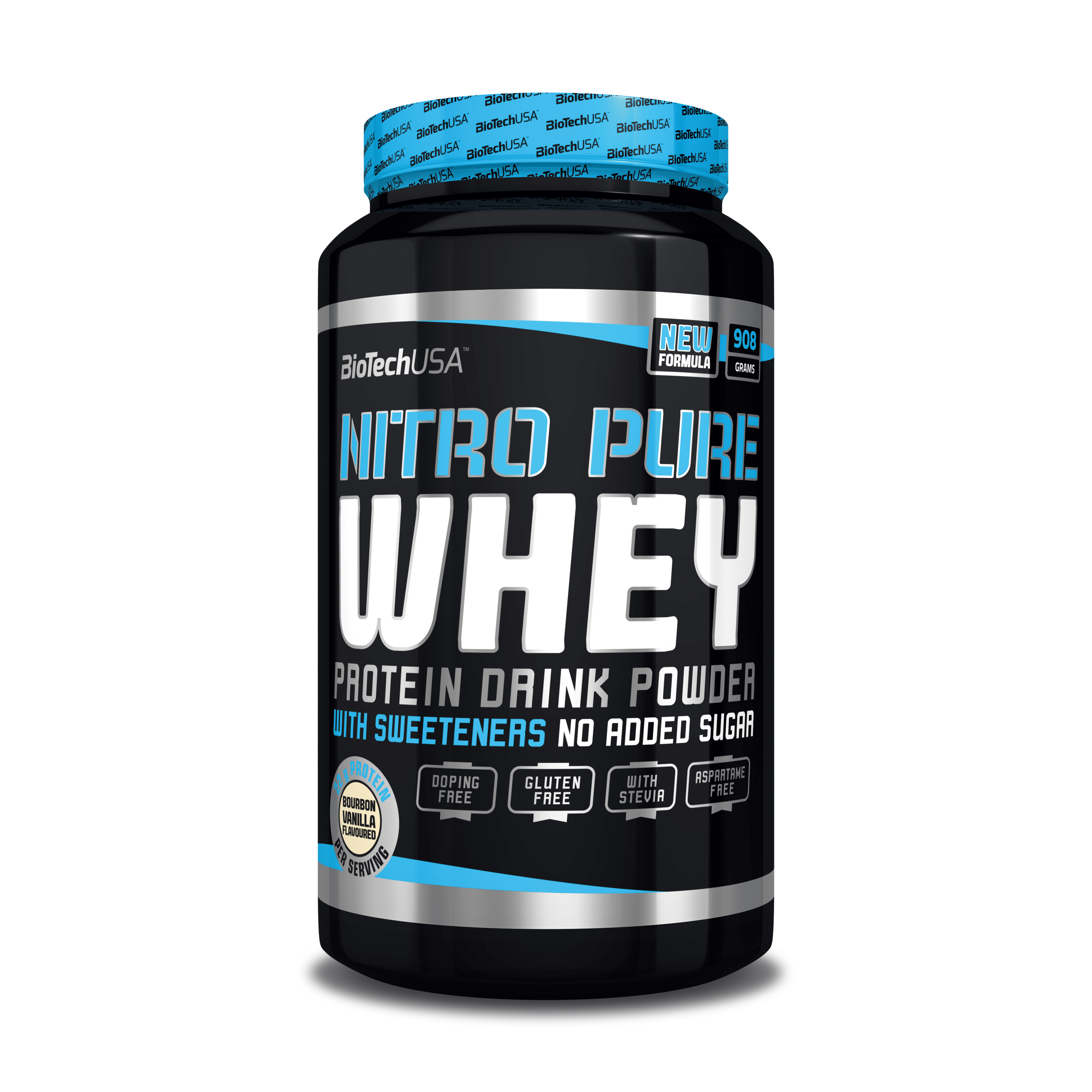 BioTech  100% Nitro Pure Whey 100%Ультрафильтрованный сывороточный Протеин 908г ваниль