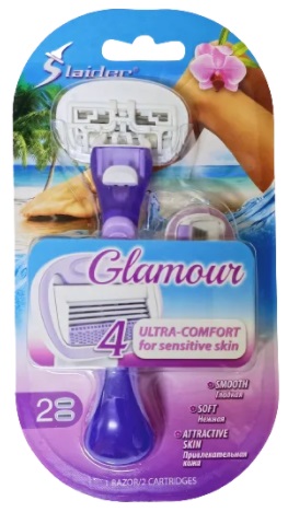 Станок бритвенный Slaider Glamour 1шт
