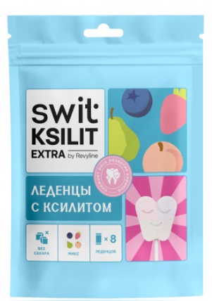 Леденцы на палочке Swit Ksilit Extra mix 8шт 9338