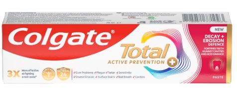 Зубная паста COLGATE Total Активная защита от кариеса и от Разрушения эмали 75мл