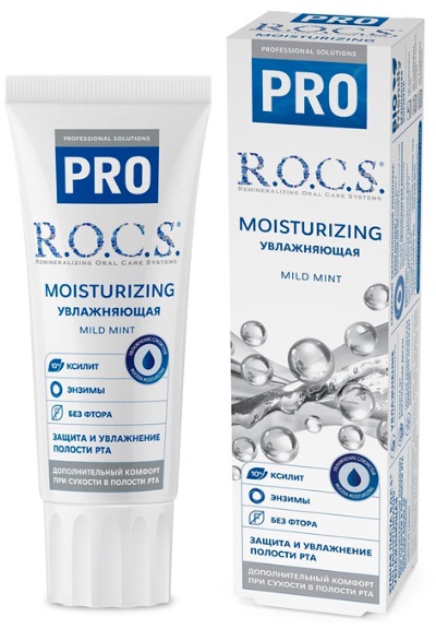 Зубная паста ROCS PRO Moisturizing Увлажняющая 74 мл РОКС