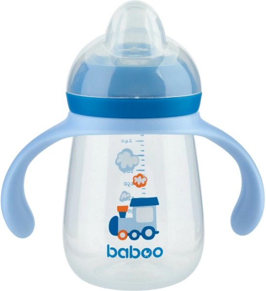 Поильник 6м+ BABOO Transport с силиконовым носиком 260 мл