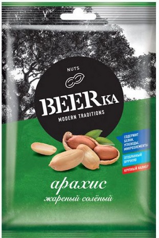 BEERka Арахис жареный соленый 90г