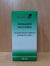 Женьшеня настойка 25 мл Камелия НПП
