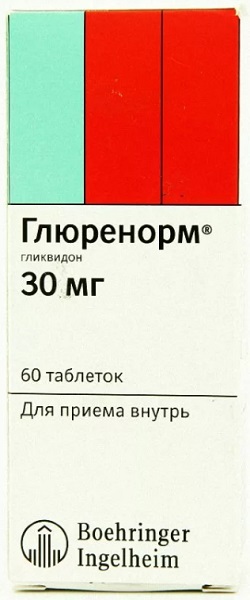 Глюренорм табл. 30 мг №60 ( гликвидон )