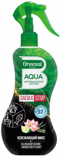 Нейтрализатор запах Стоп Breesal Aqua Освежающий микс 375 мл