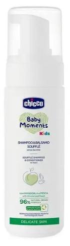 CHICCO Суфле шампунь и кондиционер Baby Moments 150 мл